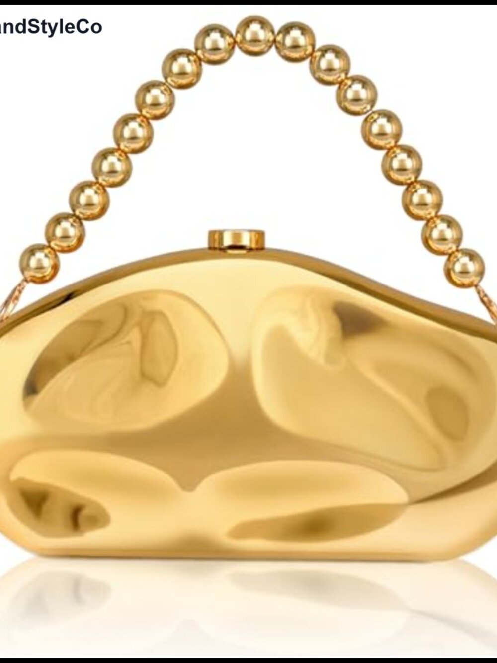 Larcenciel Acrylic Clutch Purse Women Irregular Shell Evening Bag